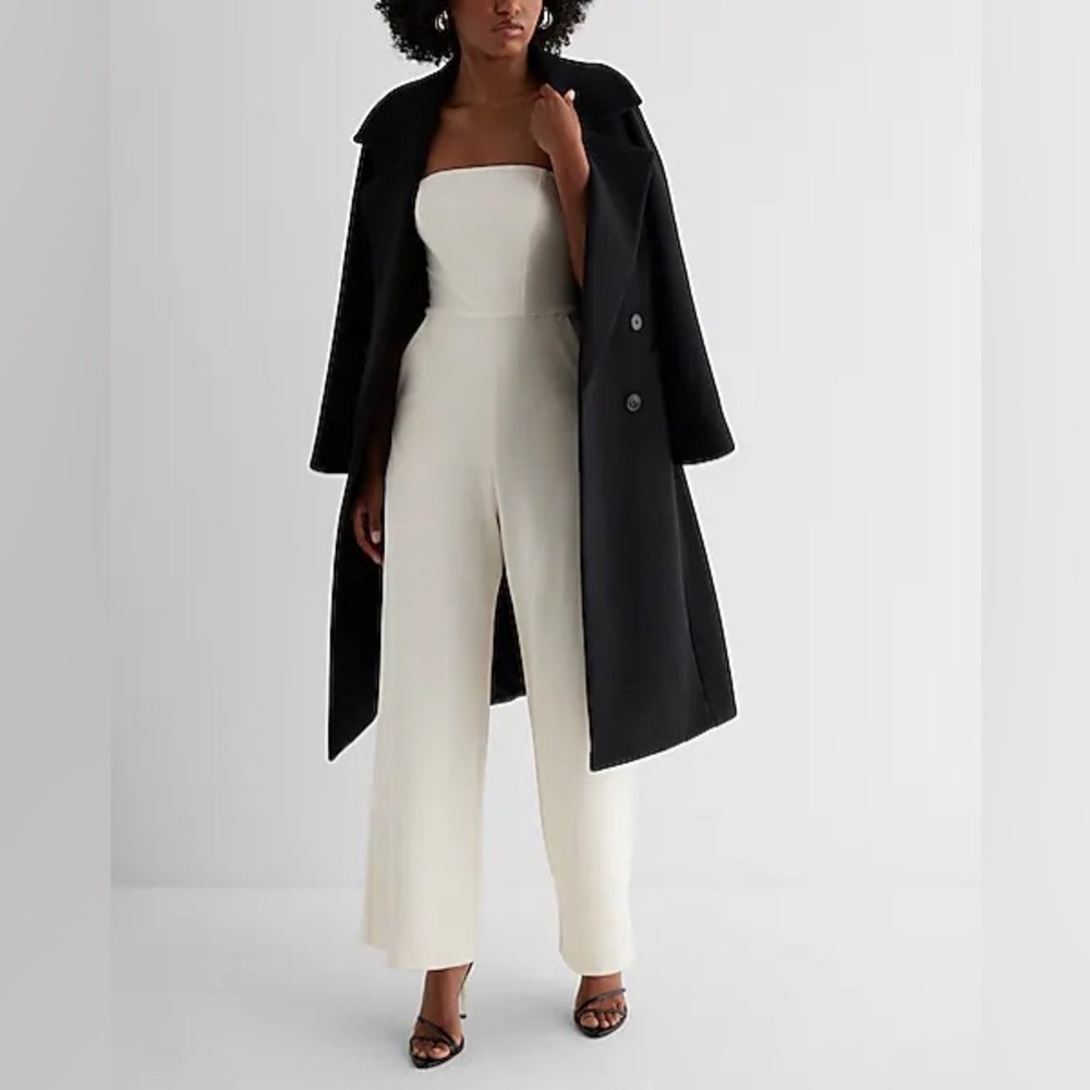 Express Strapless Wide Leg Jumpsuit